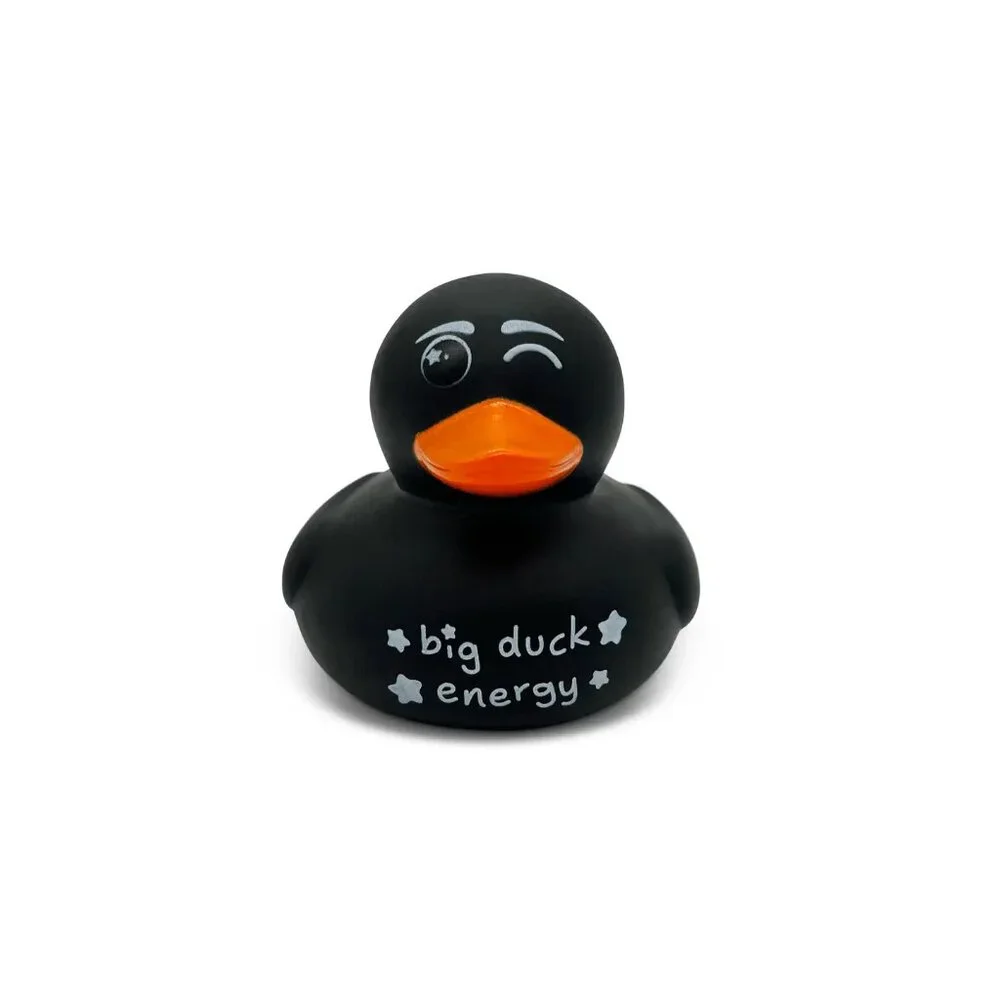 Funny Sassy Rubber Duck Black Set of 6